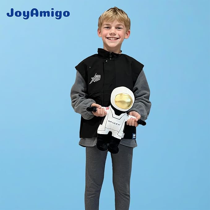 Astronaut Plush Toy - Soft Stuffed Spaceman, Cute Huggable Animal for Kids, 15” Height Collectible Birthday Gift & Cuddly Space Decor