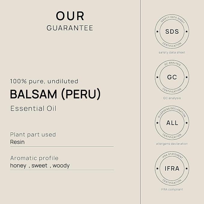 VINEVIDA [32oz] Pure Balsam (Peru) Essential Oil - Bulk Essential Oil for Soap Making and Candle Making