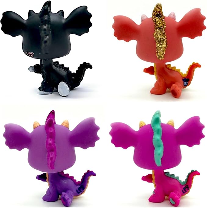 LPS Pet Shop Animal Action Figures Kids Boys Girls Gift (4pcs)