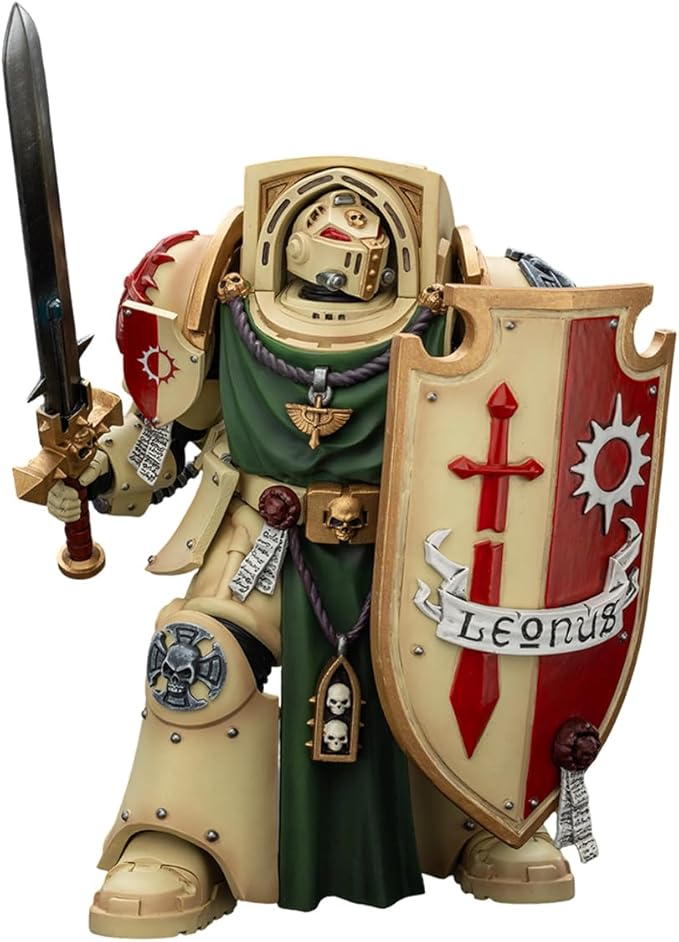 JOYTOY Warhammer 40,000 1/18 Action Figure Dark Angels Deathwing Knight 2 with Power Sword, Storm Shield and Watcher in The Dark Collection Models Birthday Gifts 15Age+ Pre-Order