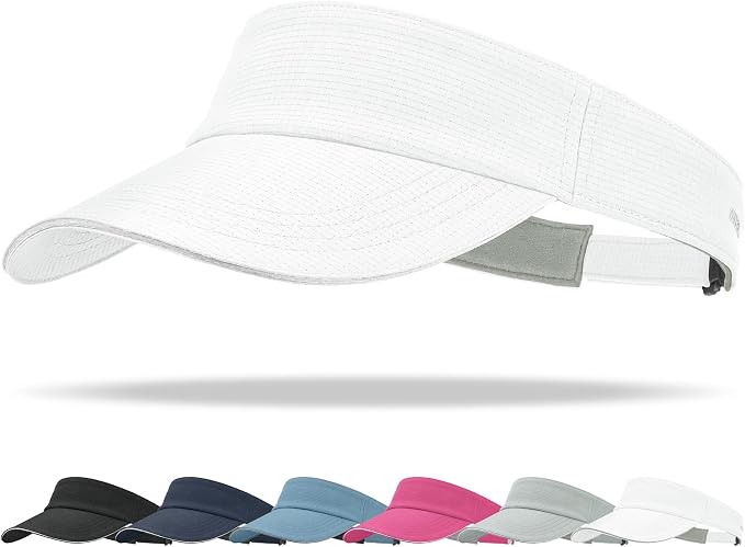 Sukeen Women's Adjustable Fit Runners Lightweight Comfort Performance Visor, Sports Sun Visor One Size Fits Most