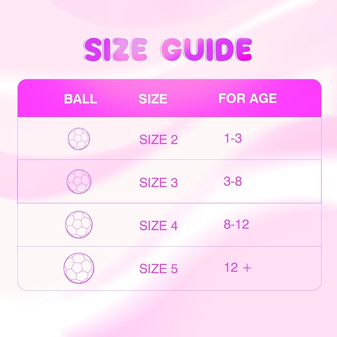 Kids Soccer Ball Size 2 Size 3 Size 4 with Pump Deflated - Operation Christmas Child Shoebox Gift - Glitter Purple Blue Unicorn Dinosaur Toys for Toddler Kids Boys Girls 1-3 3-8 8-12 Years Old