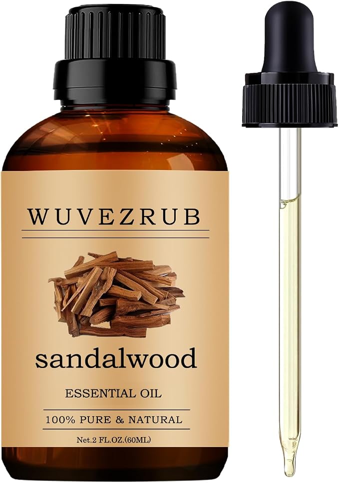 Sandalwood Essential Oils, 60ML Pure and Natural Essential Oil for Aromatherapy Diffuser - Sandalwood /2 Fl Oz