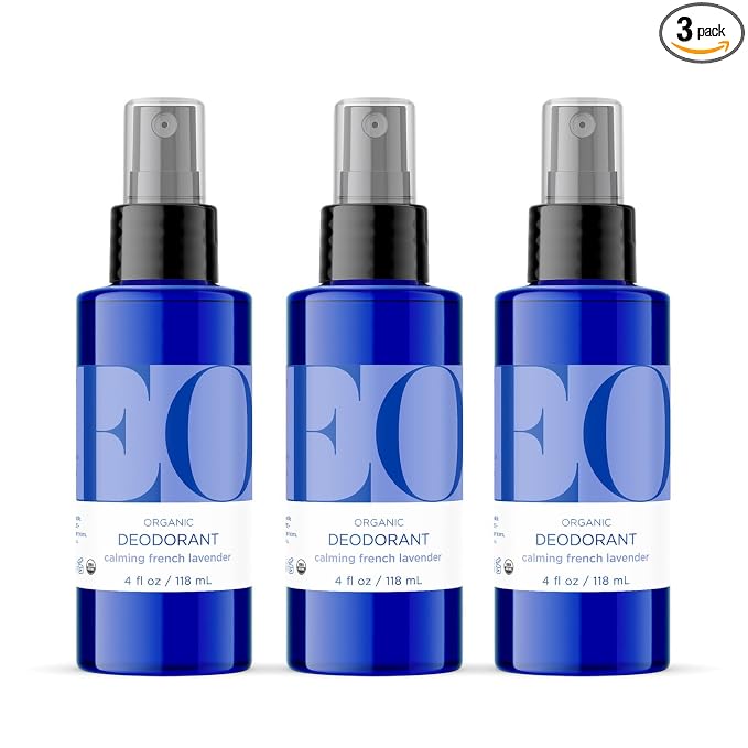 EO Organic Deodorant Spray, 4 Ounce (Pack of 3), French Lavender, Organic Plant-Based, Botanical Extracts