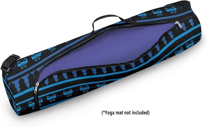 Yoga Mat Bag with Adjustable Shoulder Strap and Handle Zipper, 30in Wide x 6.3in Diameter for Yoga Mat Storage
