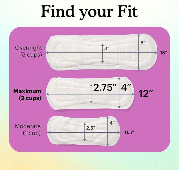 Because Incontinence Pads for Women – Maximum Absorbency for Moderate Bladder Leaks, Discreet Daily Protection, Individually Wrapped, 120 Count, New Version