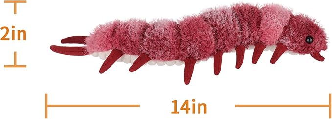 Apricot Lamb Insect Toys Plush Devil Centipede Stuffed Animal Soft Cuddly Perfect for Kids