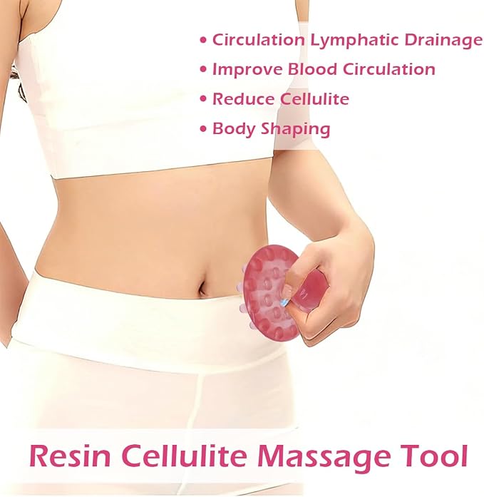 Lymphatic Drainage Tool for Belly Fat Cellulite Remover, Meridian Fascia Blaster Cellulite Remover Gua Sha Brush for Body Shaping Muscle Pain Relief