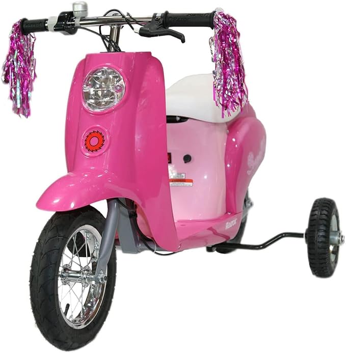 Hardline Products USA Wheels for Tots Training Wheels for Razor Pocket Mod Scooter fits Sweet Pea, Euro, Bellezza, Petite, Betty, Sweet Pee, Vapor, Chrissy, Bistro, Kiki, Hot Mod & Lightshow
