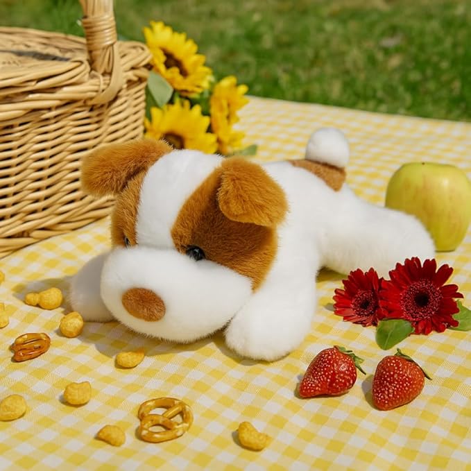 Adorable Plush Dog Stuffed Animal Soft Stress Relief Plush Toy Cute Birthday Gifts for Boys Girls Kids Toddlers
