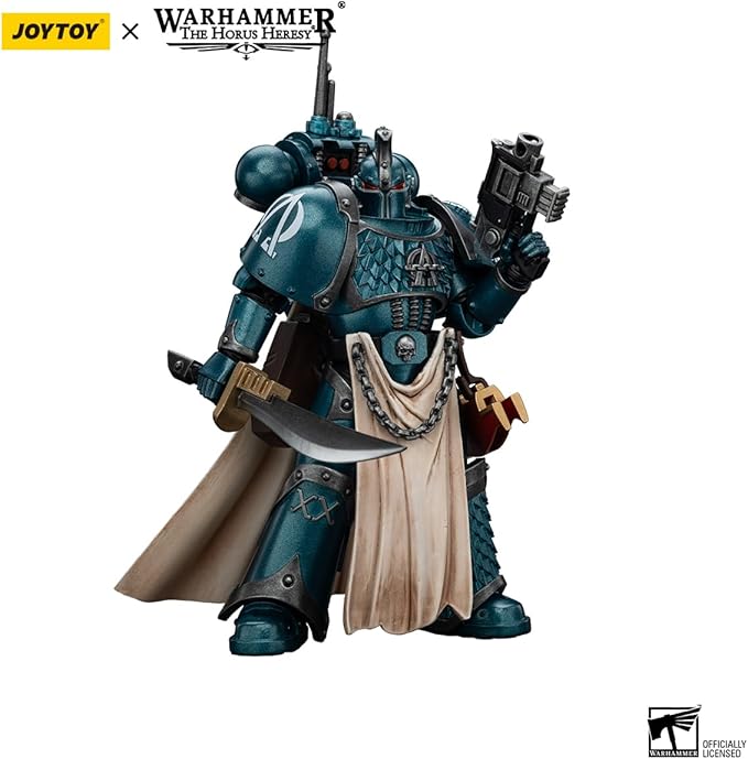 JOYTOY Warhammer The Horus Heresy Alpha Legion Legion Praetor with Power Sword - 1:18 Scale 4.96in Action Figure Mecha Joy Toy Collection Model