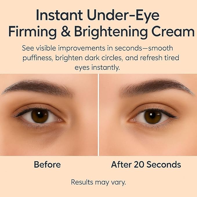20S Instant Eye Lift Cream | Instantly Firms the Eye Area, Reduces Puffiness & Under-Eye Bags, Smooths Wrinkles – Dual Firming Action with Long-Lasting Results – 30ml (Unscented)