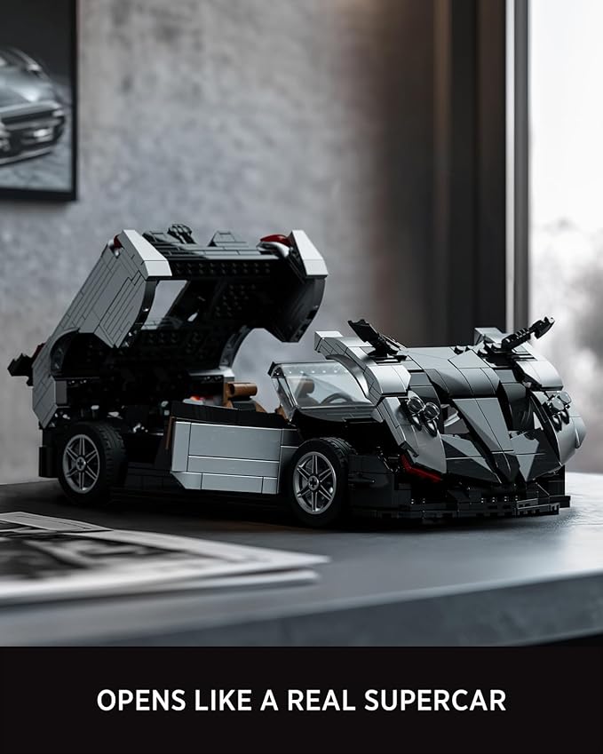 Nifeliz HURYRA Sports Car Building Set, 1:14 Scale Supercar Model Building Set for Display and Collectors, Ideal Gift for Adults and Car Lovers (1,191 PCS, NF10318)