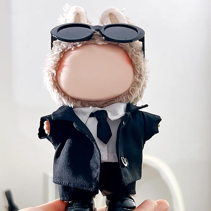 Clothes Fit for 17CM Doll, Fashion Doll Clothes Outfit Set Cute Theme Designer Toys Dress Accessories for Collector Fans Display (Suit Sunnies)