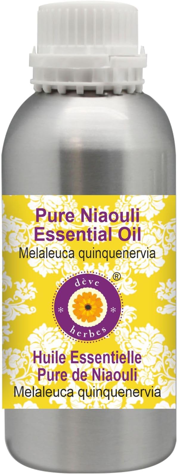 Deve Herbes Pure Niaouli Essential Oil (Melaleuca quinquenervia) Steam Distilled 630ml (21 oz)