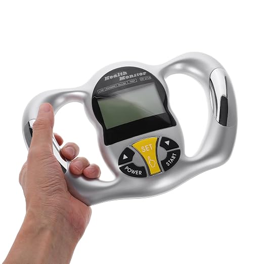 Uonlytech Handheld Body Fat Monitor Bmi Measurement Tool Digital Body Fat Scanner for Fitness Tracking and Health Analysis