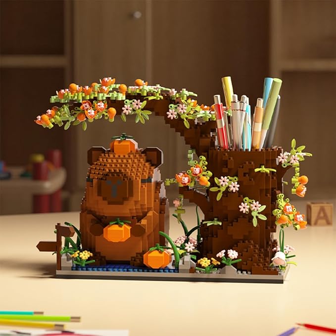 Animal Capybara Micro Building Blocks Set(1800PCS) Gifts Suitable for Adults