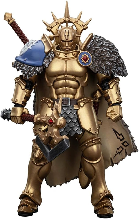 JOYTOY Warhammer 1/18 Action Figure Age of Sigmar Stormcast Eternals The Blacktalons Hendrick, The Silver Wolf 4.96in Mecha Joy Toy Collection Model