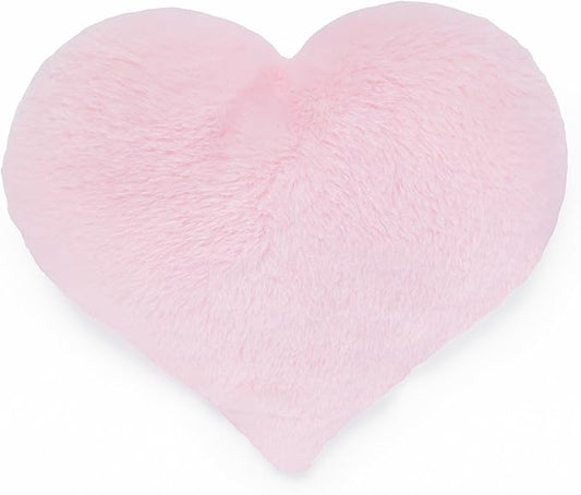 1i4 Group Cozy Microwavable Plush Toys - Heated Stuffed Heart Shape - Heatable Coolable Bedtime Comfort Plushie - Pink