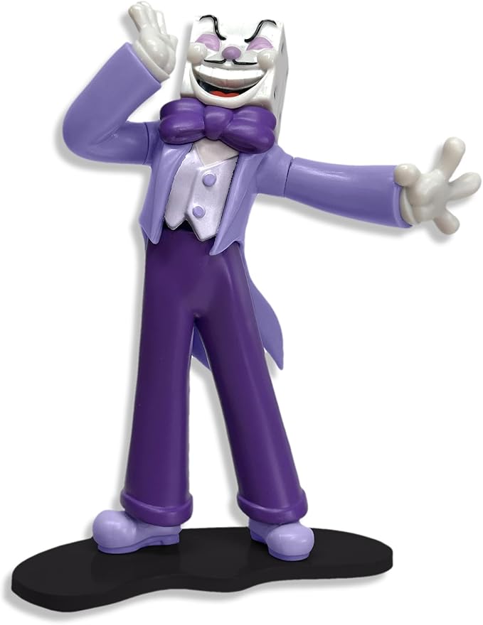 Toynk Cuphead King Dice Create-A-Figure 4-Inch Mini Adult Figure | Interchangeable Parts for Posing, Customization