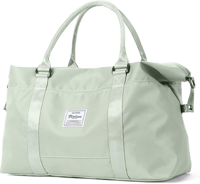 Travel Duffel Bag, Carry On Overnight Weekender Bags for Women | Travel Bag with Wet Pocket & Trolley Sleeve, For Spirit Airlines 18x14x8 Personal Item Bag