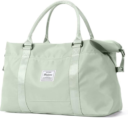 Travel Duffel Bag, Carry On Overnight Weekender Bags for Women | Travel Bag with Wet Pocket & Trolley Sleeve, For Spirit Airlines 18x14x8 Personal Item Bag
