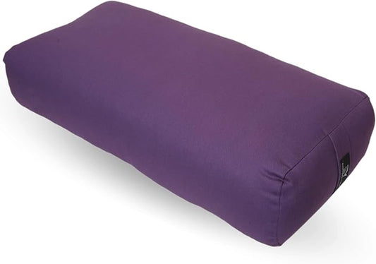 Everyday Yoga Premium Bolster, Soft & Supportive Meditation Pillow with Carry Handle, Lightweight Cushion for Restorative Yoga & Relaxation (Multi-Color)