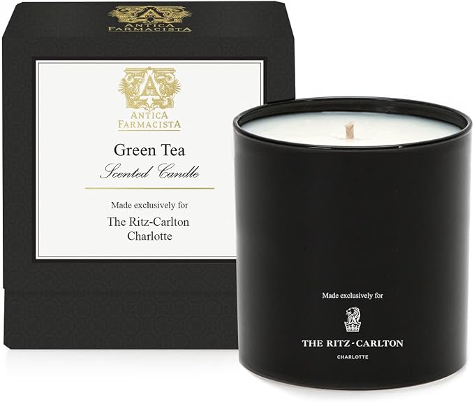 The Ritz-Carlton Green Tea Candle by Antica Farmacista - Notes of Bergamot, Lemon, Peppercorn, Bulgarian Rose, and Green Tea - 9 oz.