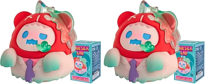 BEEMAI Ghost Bear Lovesick Lab Series 1PC Random Design Cute Figures Desktop Ornament Collectible Toys Birthday Gifts (Pack of 2)
