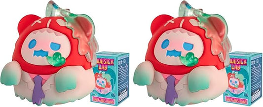 BEEMAI Ghost Bear Lovesick Lab Series 1PC Random Design Cute Figures Desktop Ornament Collectible Toys Birthday Gifts (Pack of 2)