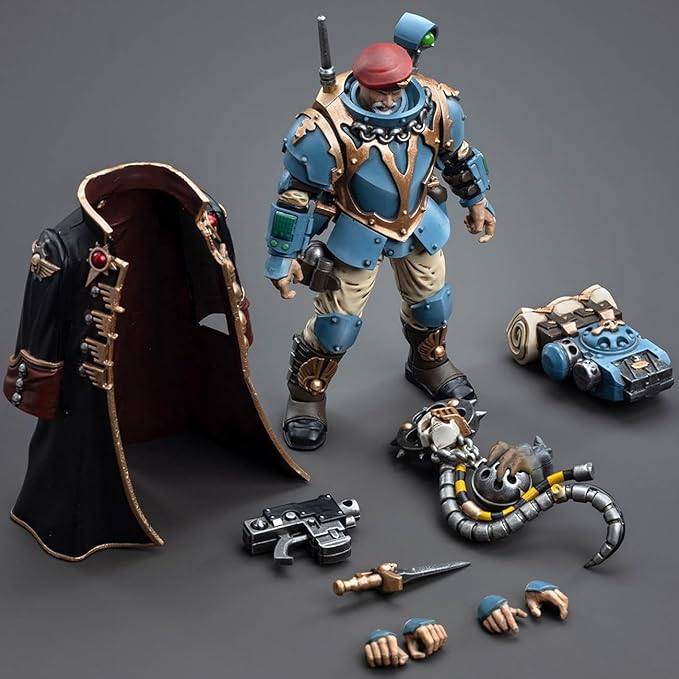 JOYTOY Warhammer 40K 1/18 Action Figures - Astra Militarum Tempestus Scions Command Squad 55th Kappic Eagles Tempestor Prime Perfect for Collectors & Decor - an Ideal Figurine Gift - JT5123