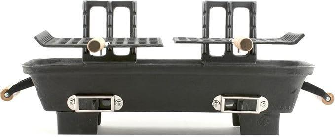30052AMZ Kay Home Product's Cast Iron Hibachi Charcoal Grill, 10 by 18-Inch (Limited Edition)