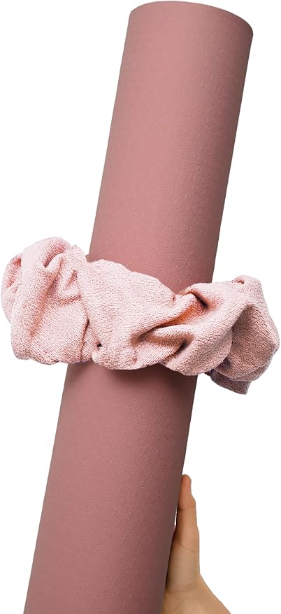 Yoga Mat Scrunchie - Holds Your Yoga Mat in Style - Durable & Elasticity Fabric - Fits All Standard Yoga Mats (mat not included)