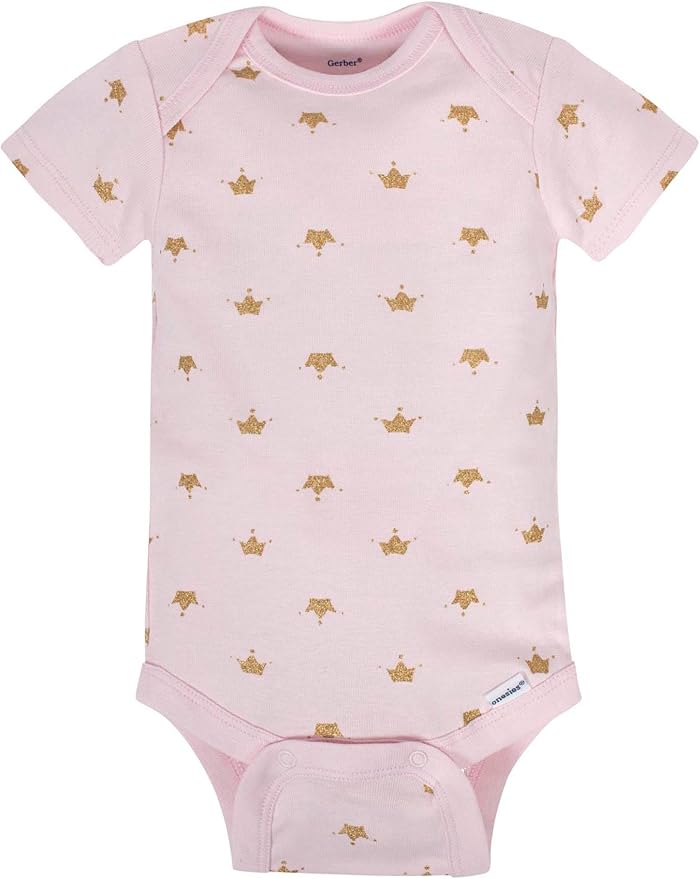 Gerber Baby Girls' 8-pack Short Sleeve Onesies Bodysuits