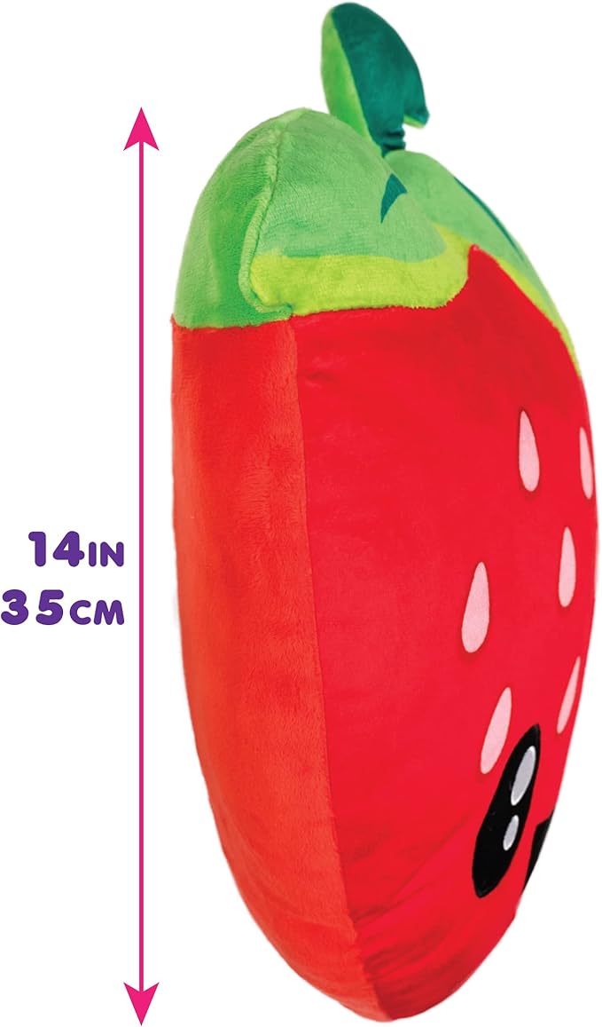 Scentco Smillows - Patented Gourmet Scented Stuffed Plush Pillows (Strawberry) - Accent, Throw, Decorative Pillows - Kids Room Decor, Gift for Kids