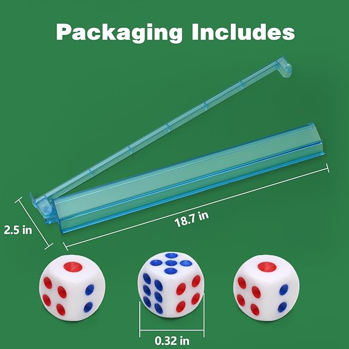 Mahjong Racks with Pushers, All-in-One Mahjong Tile Pushers and Racks with 3 Dices, Modern American Tile Set of 4 (4 Colors)