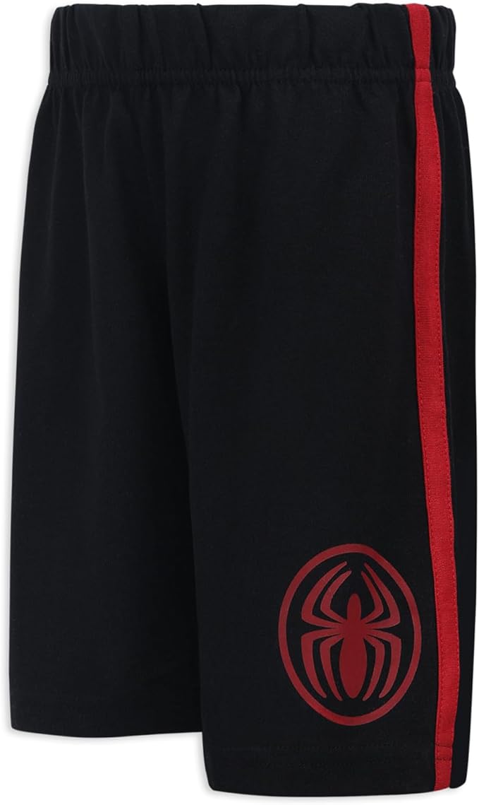 Marvel Spider-Man Boys 2 Piece Short Sleeve T-Shirt and Shorts Set for Toddlers