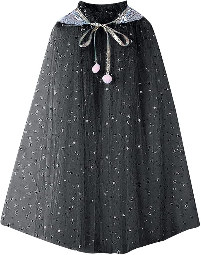 FKKFYY Rainbow Cape Cloak for Girl Princess