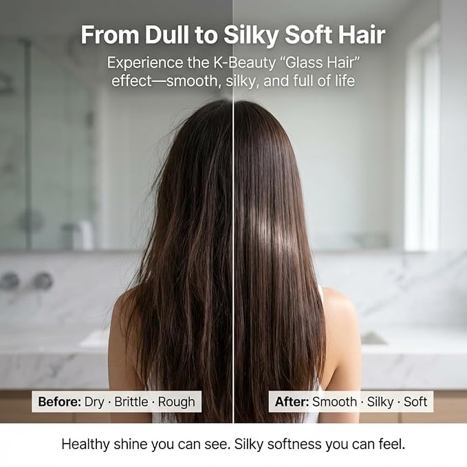 #OOTD Rice Water Biotin Hair Shampoo, 20.29 fl oz | Korean Haircare | Rice water biotin shampoo with Hyaluronic Acid; thickens strands & delivers salon-quality volume & glass hair shine