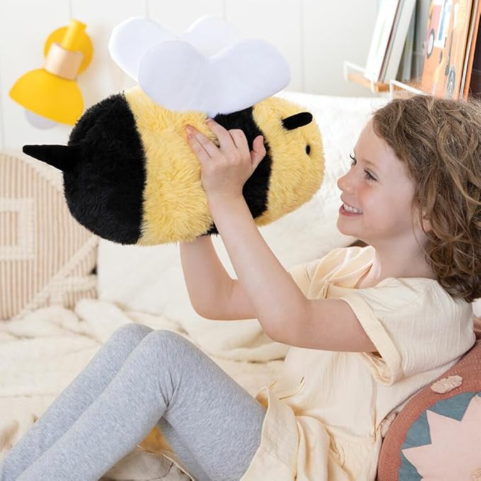 Vermont Teddy Bear Bee Plush - Bee Plushie, Yellow/Black, 18"