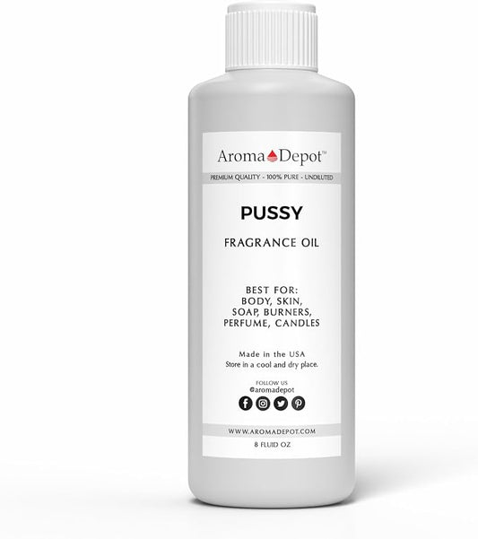 Aroma Depot Pussy Cat Clear Perfume/Body Oil (7 Sizes) Our Interpretation, Premium Quality Uncut Fragrance Oil Floral Scent (8 Ounce Plastic Bottle (240ml))