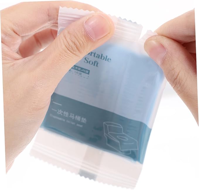 PartyKindom 10pcs Toilet Seat Cover Disposable Cushion for Potty Training Public Bathroom Airplane Safe Easy to Store