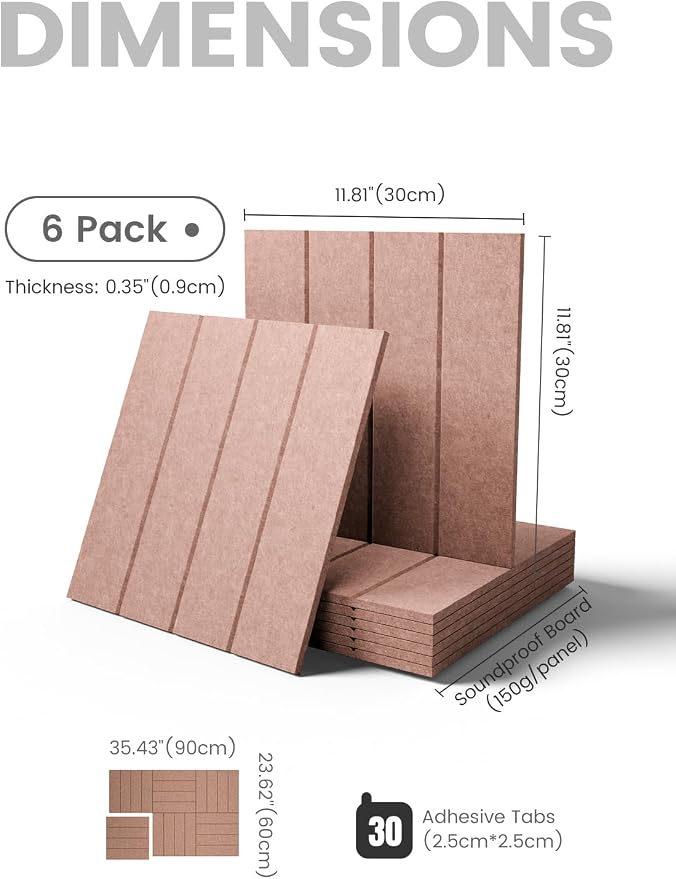 Fluxynara 36" x 24" Large Felt Bulletin Board, Terracotta | 6 Pack Cork Board Alternative with 30 Safe Adhesive Tabs, Felt Pin Boards for Wall Decor, Home, Office, Classroom, Dorm