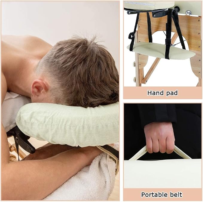 BestMassage Massage Bed Portable Massage Table 2 Folding Lash Bed Height Adjustable 24 Inch Wide Spa Table with Non-Woven Bag for Spa Footmassage Facial CareSpa Tattoo