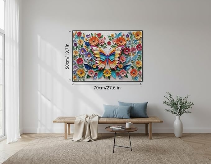 1000 Pieces Jigsaw Puzzles for Adults, Floral & Bird Series - Exquisite Nature Art & Seamless Fit, Calming Brain Teaser, Large 28" x 20", Great Gift for Garden Lovers（Wings of Spring）