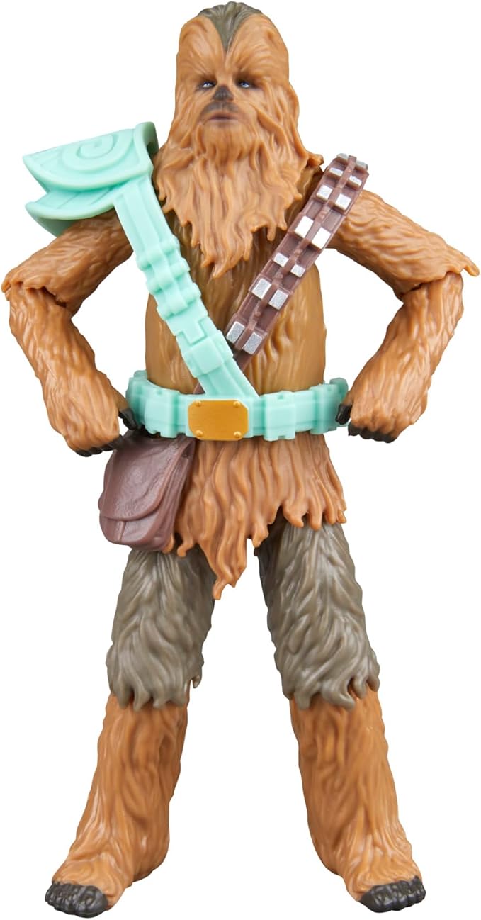STAR WARS Epic World of Action Chewbacca 4-Inch Deluxe Action Figure & 4 Accessories, Toys for Boys & Girls Ages 4+