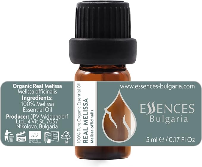 Set Sweet Dreams Organic Essential Oils | Lavender (10 ml) + Roman Chamomile (5 ml) + Real Melissa (5 ml) | 100% Pure and Natural | Undiluted | Therapeutic Grade | Non-GMO | 3 pcs