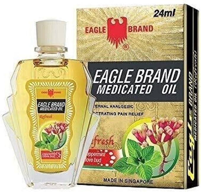 2 Packs - Yellow Essential Oil - 2 Chai Dau Vang Con O - 24 ml per Bottle with 2 Bottles per Order