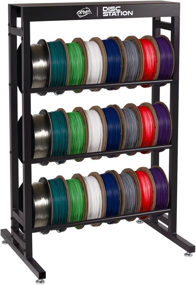 MVP Disc Sports Disc Station Disc Storage Rack (Choose Your Size and Color)