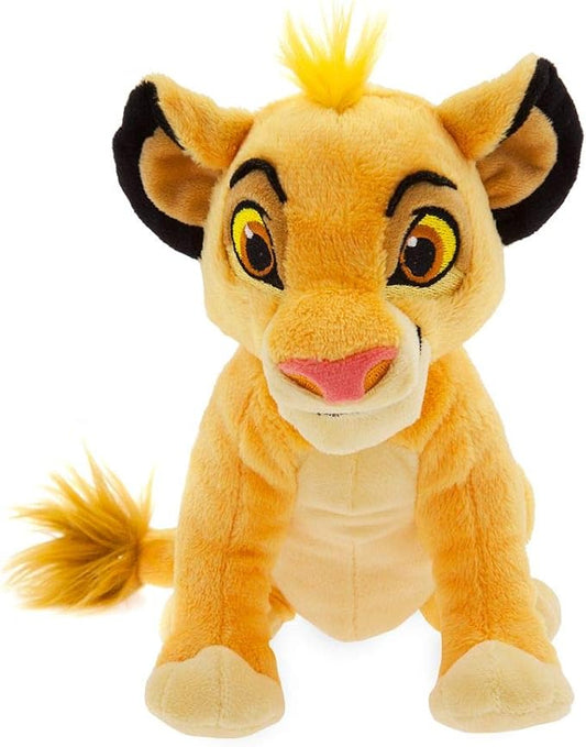 Disney Store Official Mini Bean Bag Plushies - Simba - Cute Stuffed Animal with Detailed Sculpting, Embroidered Features, Bean Bag Bottom Plush Toys for Kids